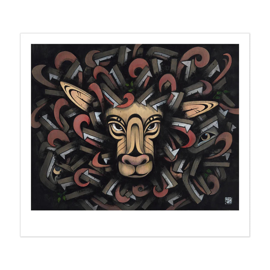 'Black Sheep" Fine Art Print by Louie Gong