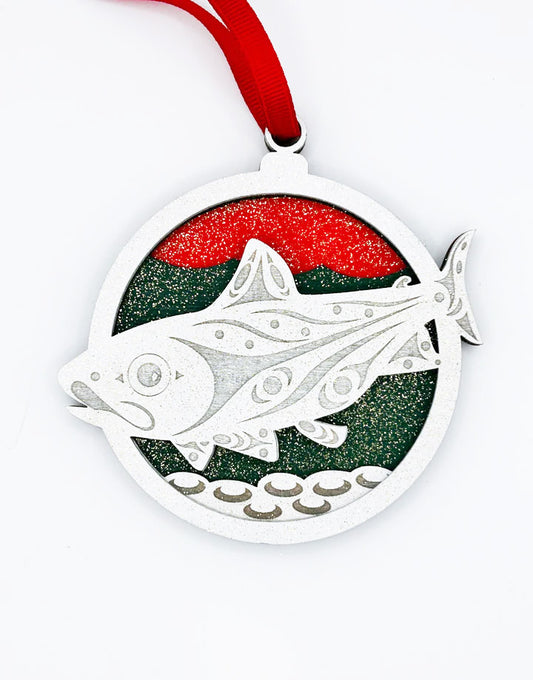 Coast Salish Salmon Ornament