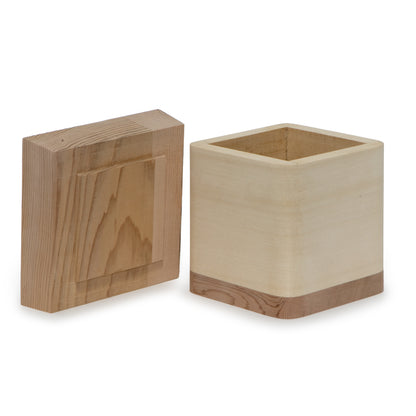 4" Yellow Cedar Bentwood Box